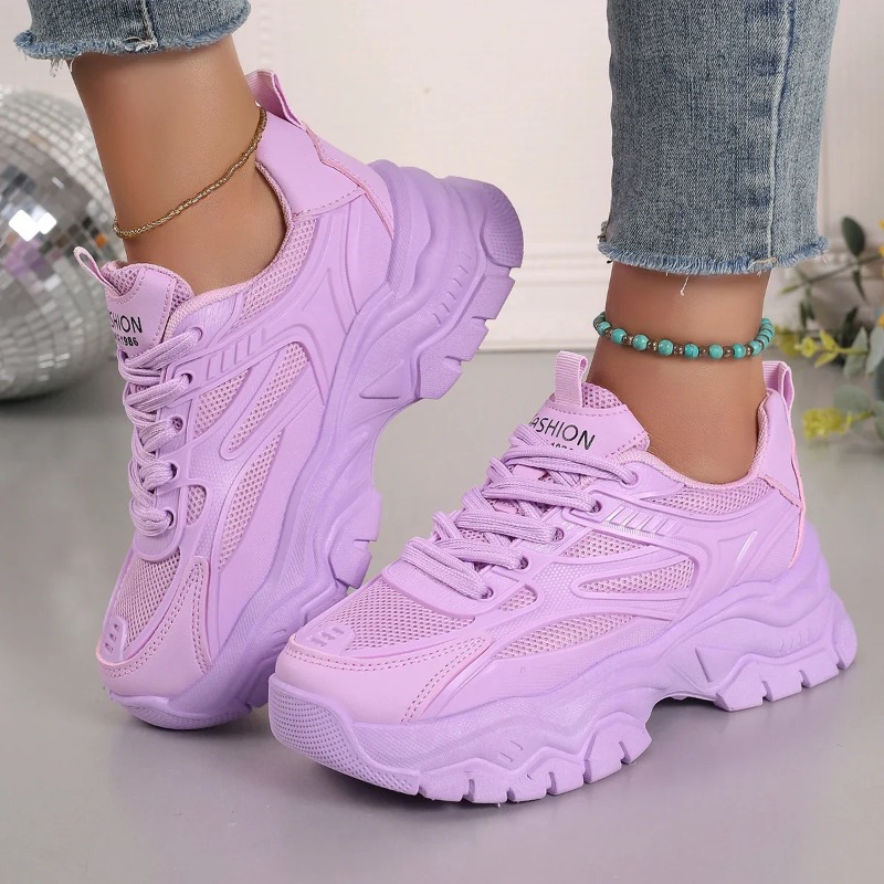 Women'S Fashion Tennis Shoes - Nowe damskie sneakersy na platformie 2025,