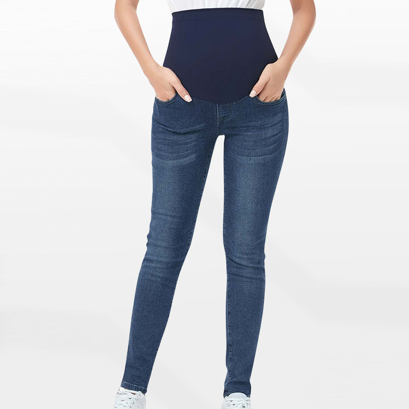Mom Jeans Women - Jesienno-zimowe nowe obcisłe jeansy ciążowe z