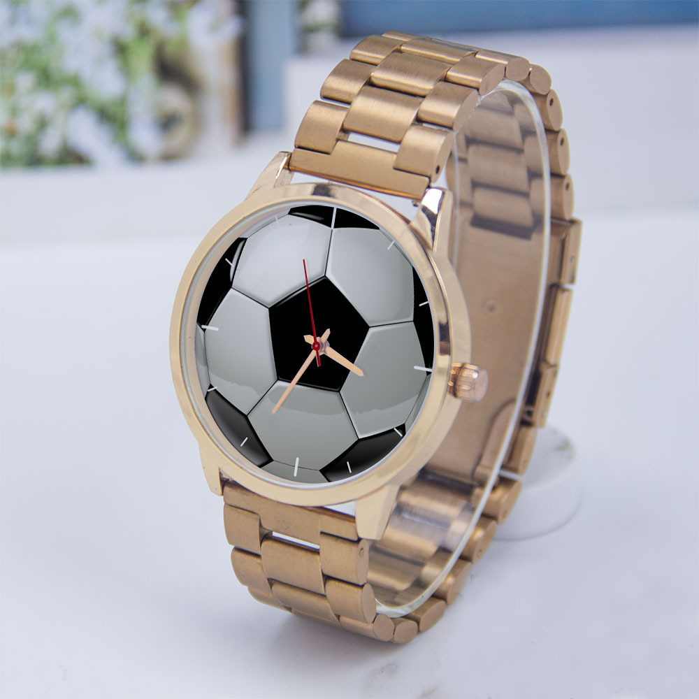 Fashion Women Watches - Piłka nożna Futbol Projekt Kibice Srebrny