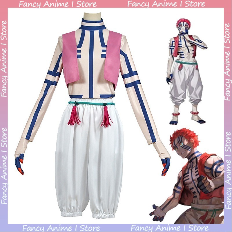 Women Fashion Vest - Kostium Cosplay Anime Akaza Przystojny Strój