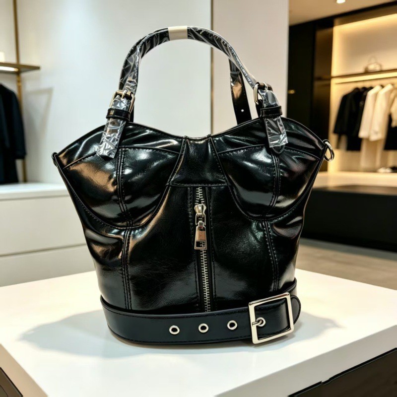 Women'S Fashion Edgy - Torebka z uchwytem w kształcie gorsetu,
