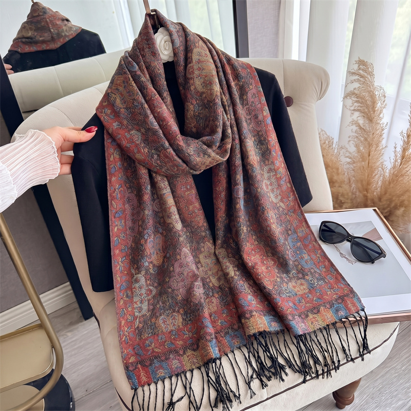 Women'S Fashion Poncho - Nowe Luksusowe Damskie Jesienno-Zimowe Szale Kaszmirowe