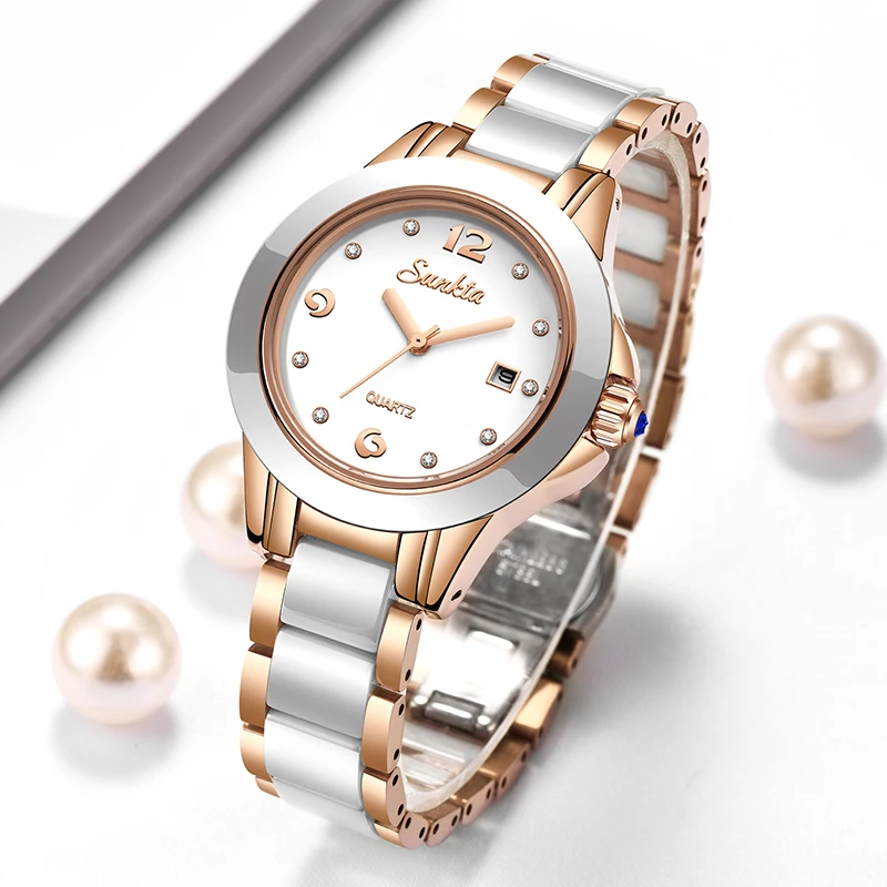 Fashion Women Watches - Zegarek damski Sunkta Fashion Casual Quartz