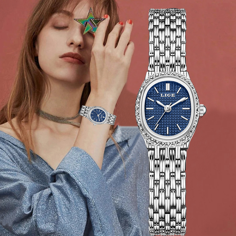 Fashion Women Watches - Zegarek damski LIGE, luksusowy, kwarcowy, elegancki,