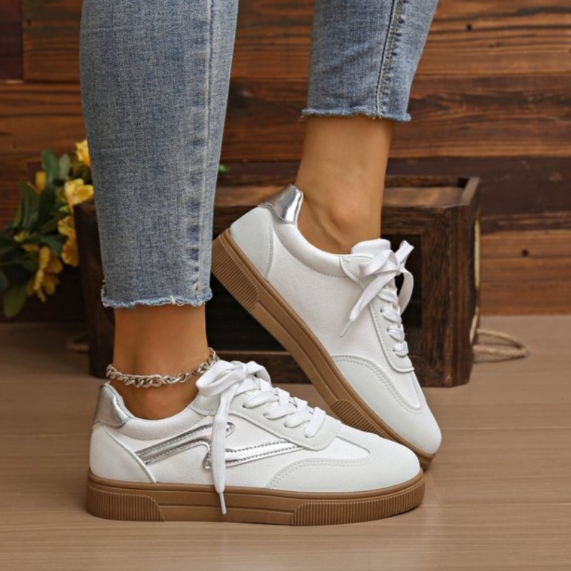 Women'S Fashion Tennis Shoes - Damskie tenisówki, płaskie buty sportowe, modne