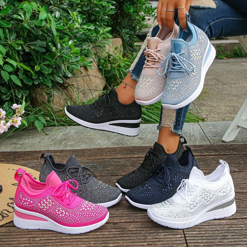 Women'S Fashion Tennis Shoes - Damskie sneakersy 2026 z siateczki, oddychające,