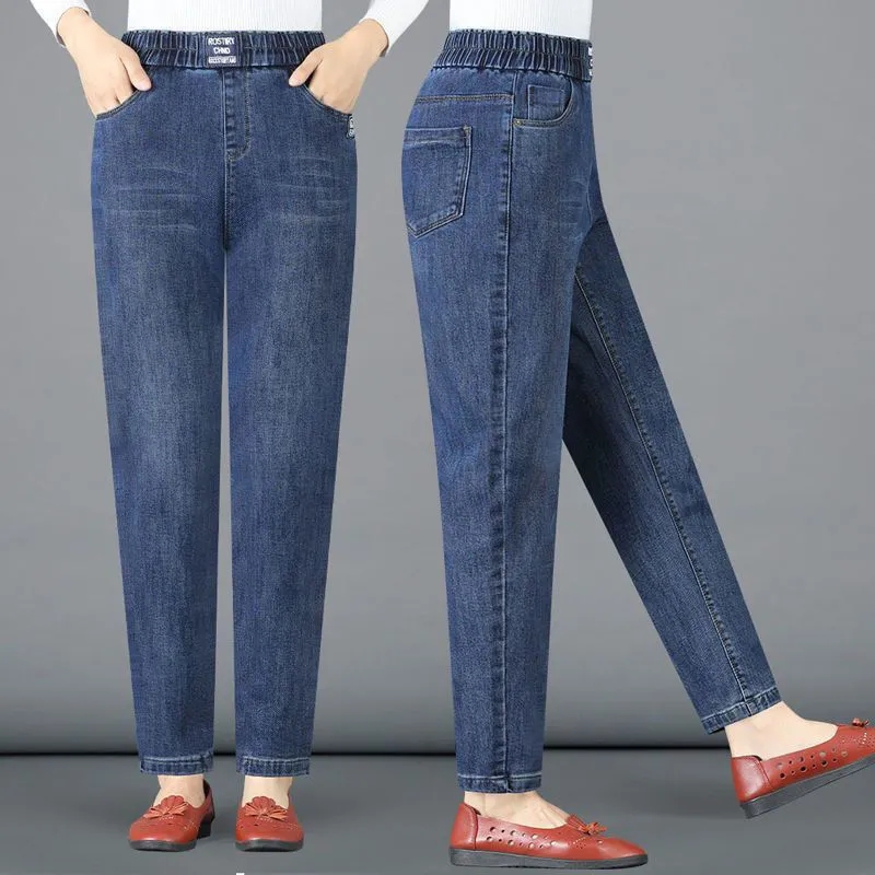 Mom Jeans Women - Modne jeansy Mom dla kobiet, wiosna-jesień