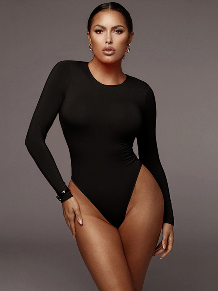 O Neck Long Sleeve Solid White – Turtleneck Bodysuit recenzja i cena