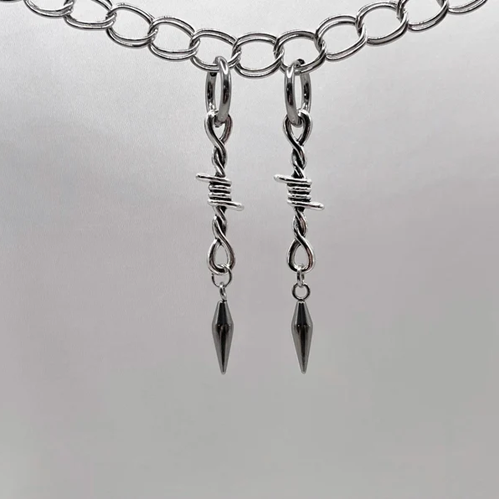 Grunge Barbed Wire Star Spike  – Women'S Fashion Edgy recenzja i cena