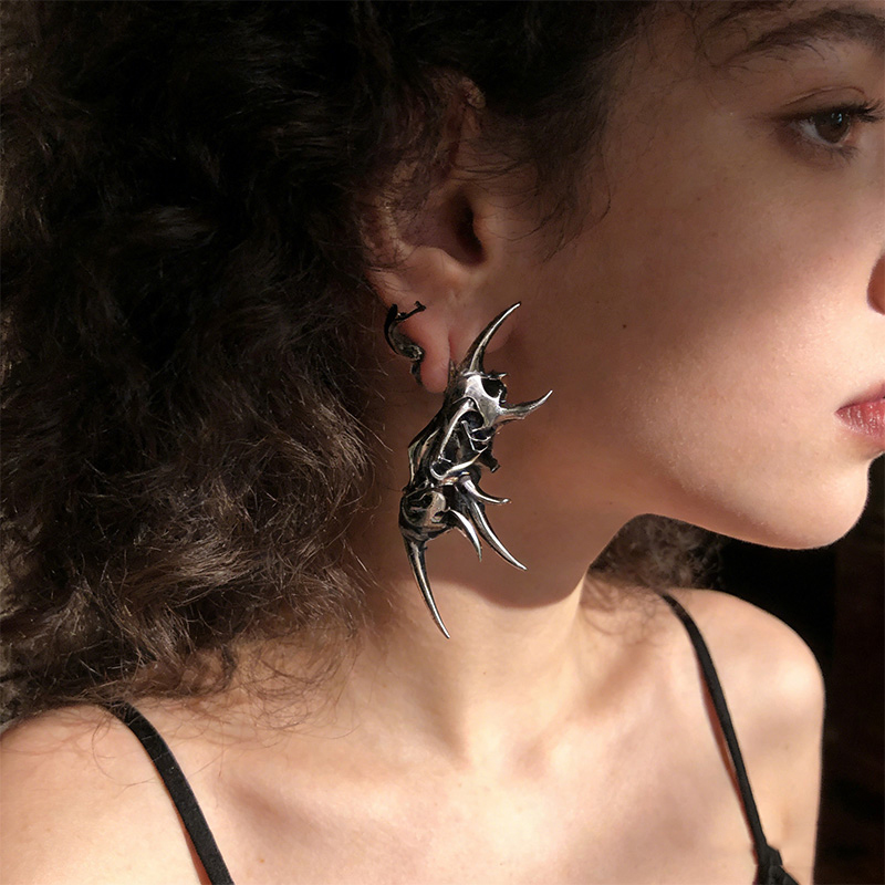 Kolczyki w kształcie czaszki z – Women'S Fashion Edgy recenzja i cena