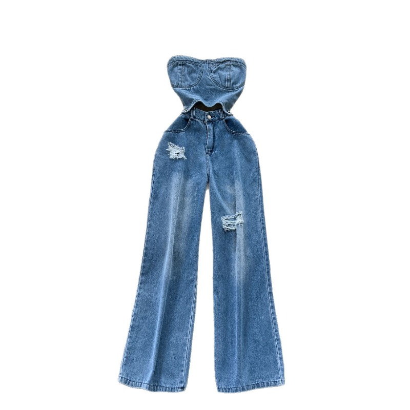 Dżinsowe kombinezony damskie,  – Mom Jeans Women recenzja i cena