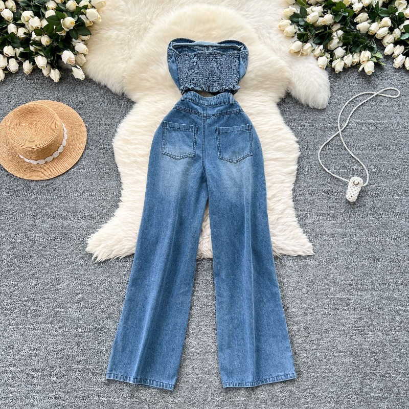 Dżinsowe kombinezony damskie,  – Mom Jeans Women recenzja i cena