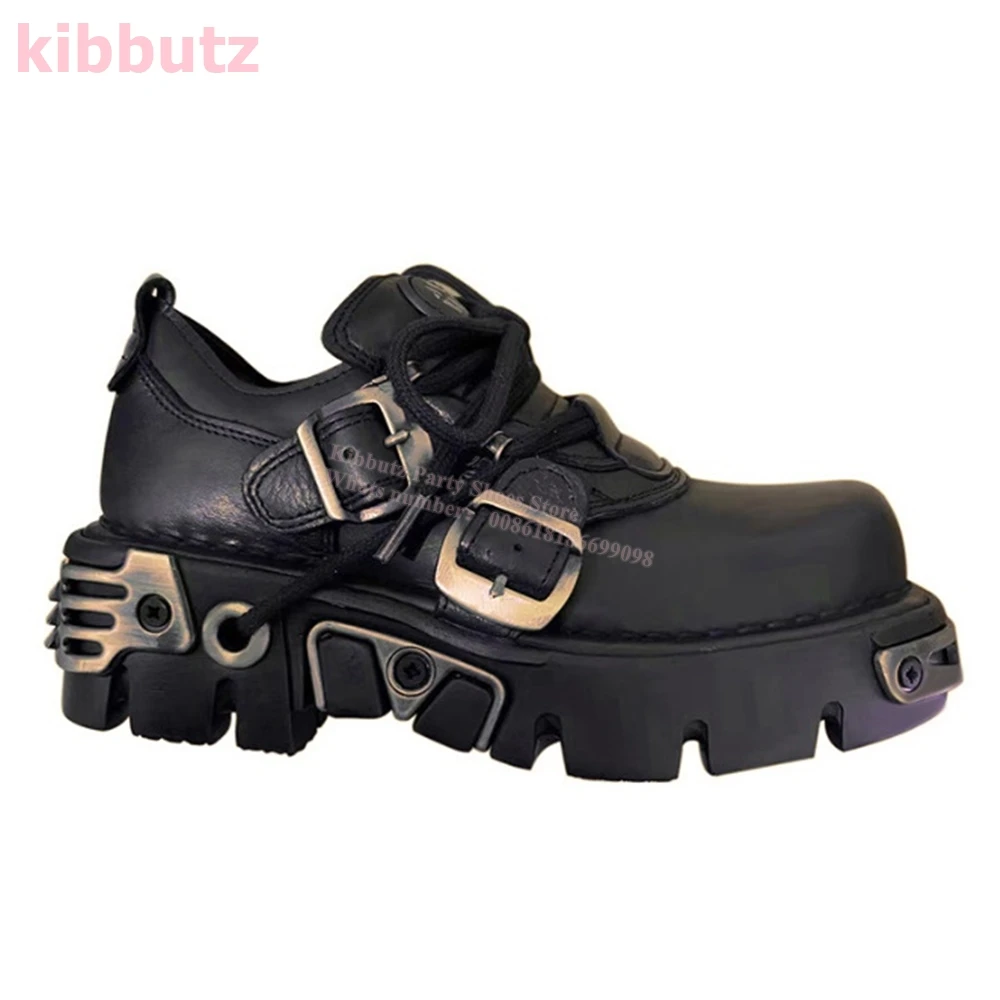 Buty Punkowe Sneakersy Platfor – Fashion Women Belt recenzja i cena