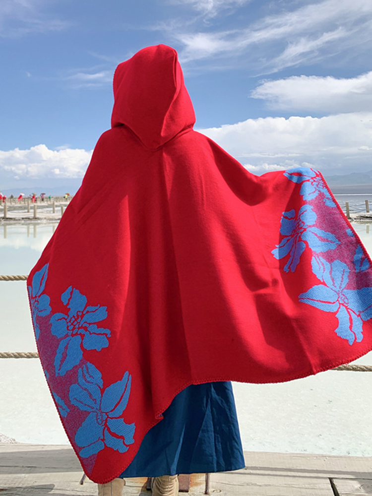 Modna imitacja kaszmiru, damsk – Women'S Fashion Poncho recenzja i cena