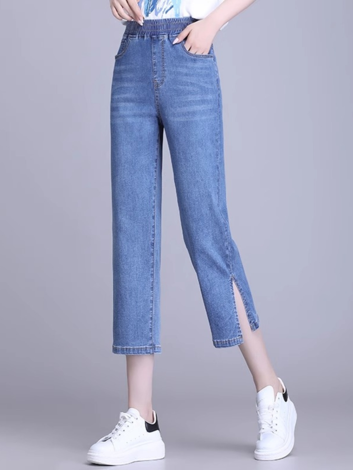 Letnie damskie jeansy z wysoki – Mom Jeans Women recenzja i cena