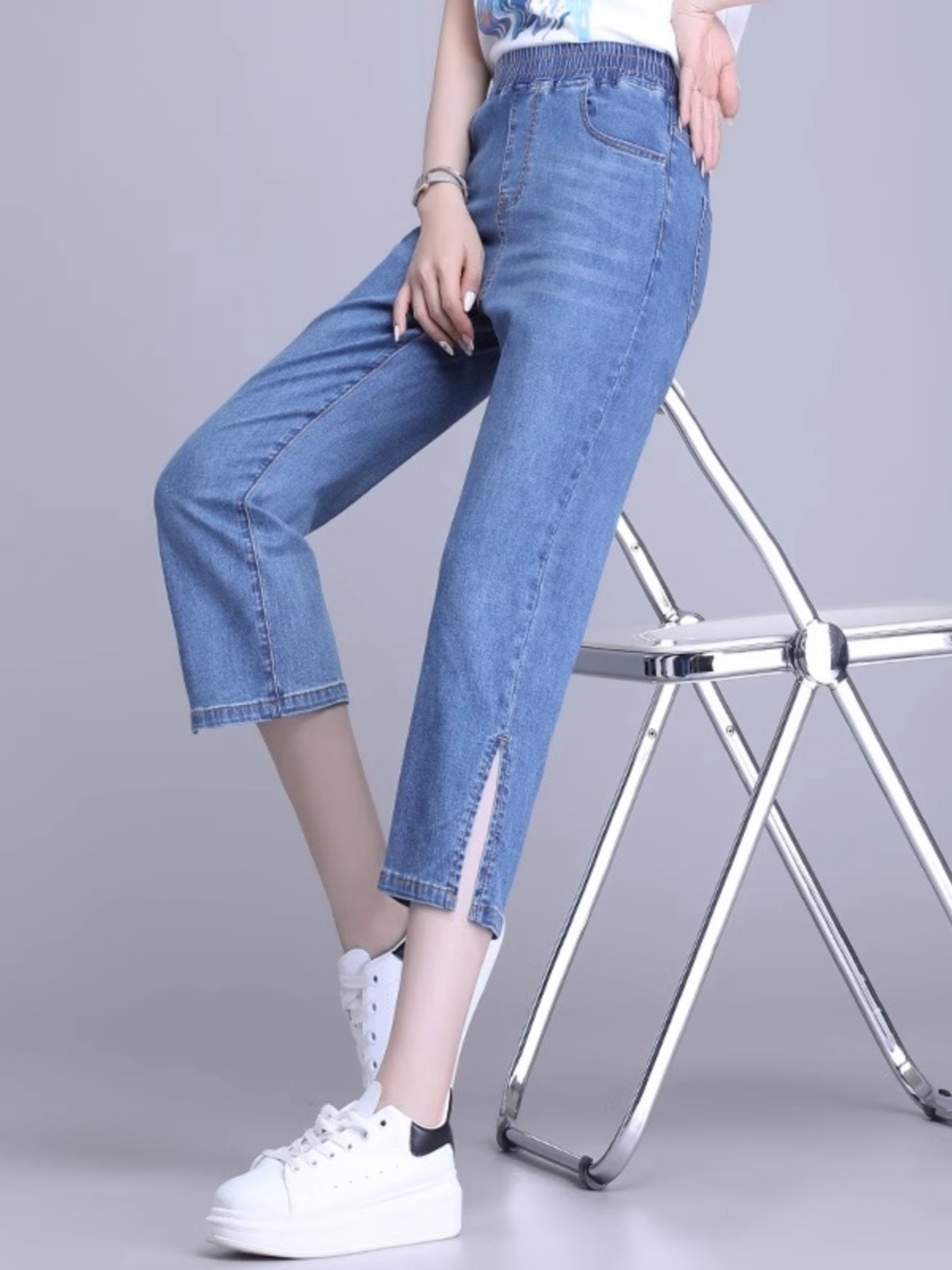 Letnie damskie jeansy z wysoki – Mom Jeans Women recenzja i cena