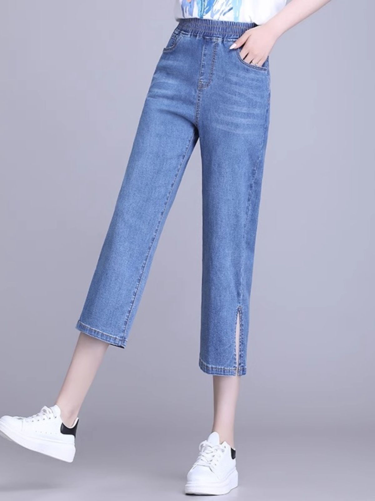 Letnie damskie jeansy z wysoki – Mom Jeans Women recenzja i cena