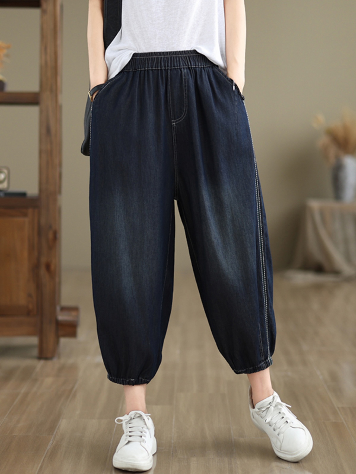 Damskie spodnie dżinsowe retro – Mom Jeans Women recenzja i cena