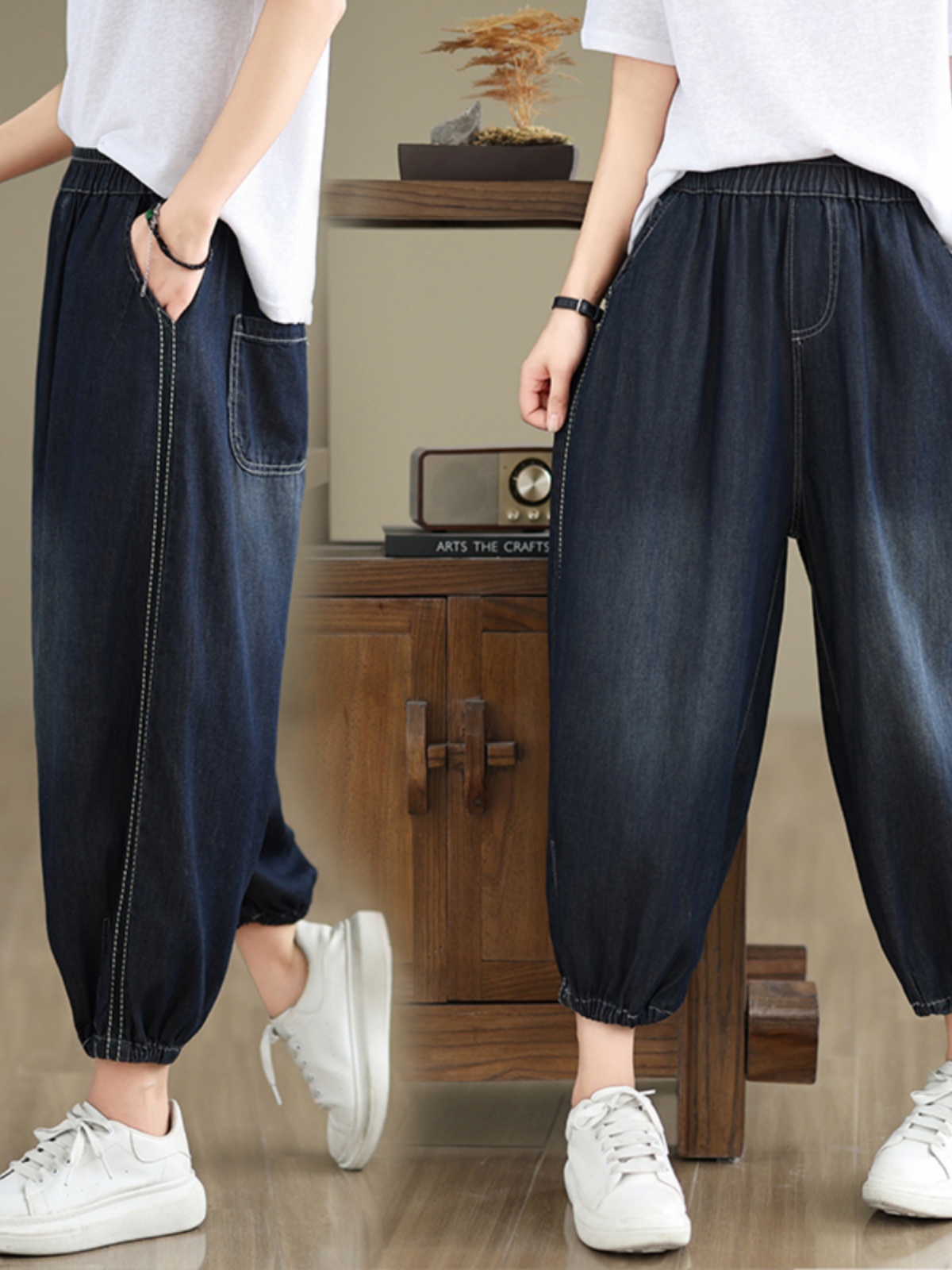 Damskie spodnie dżinsowe retro – Mom Jeans Women recenzja i cena
