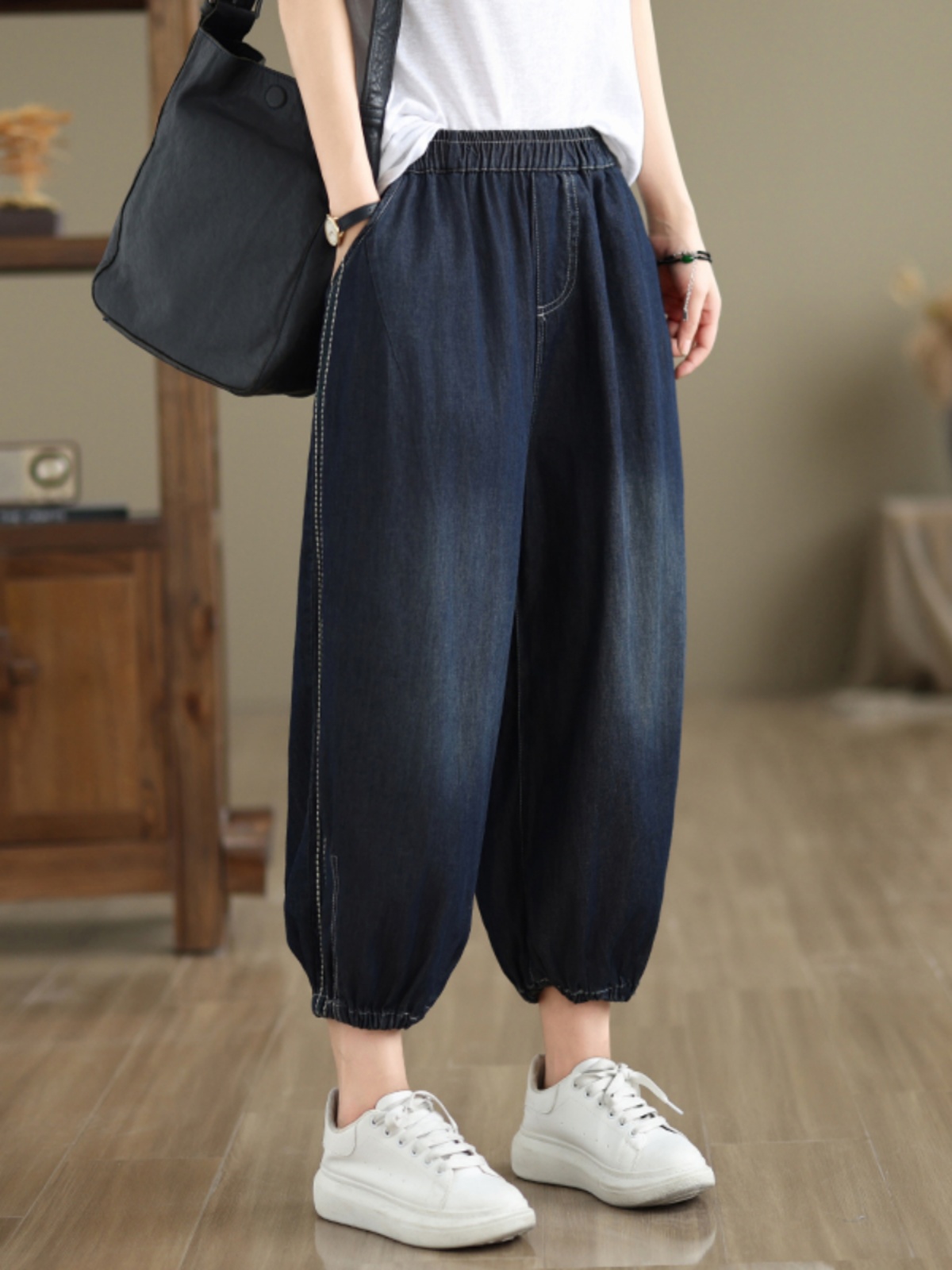 Damskie spodnie dżinsowe retro – Mom Jeans Women recenzja i cena
