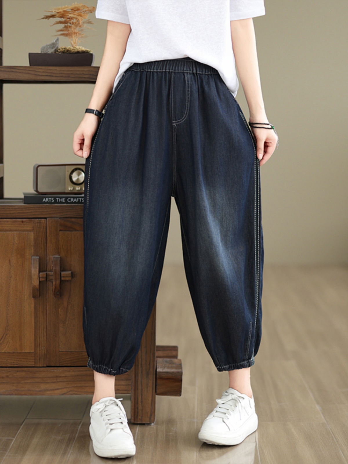 Damskie spodnie dżinsowe retro – Mom Jeans Women recenzja i cena