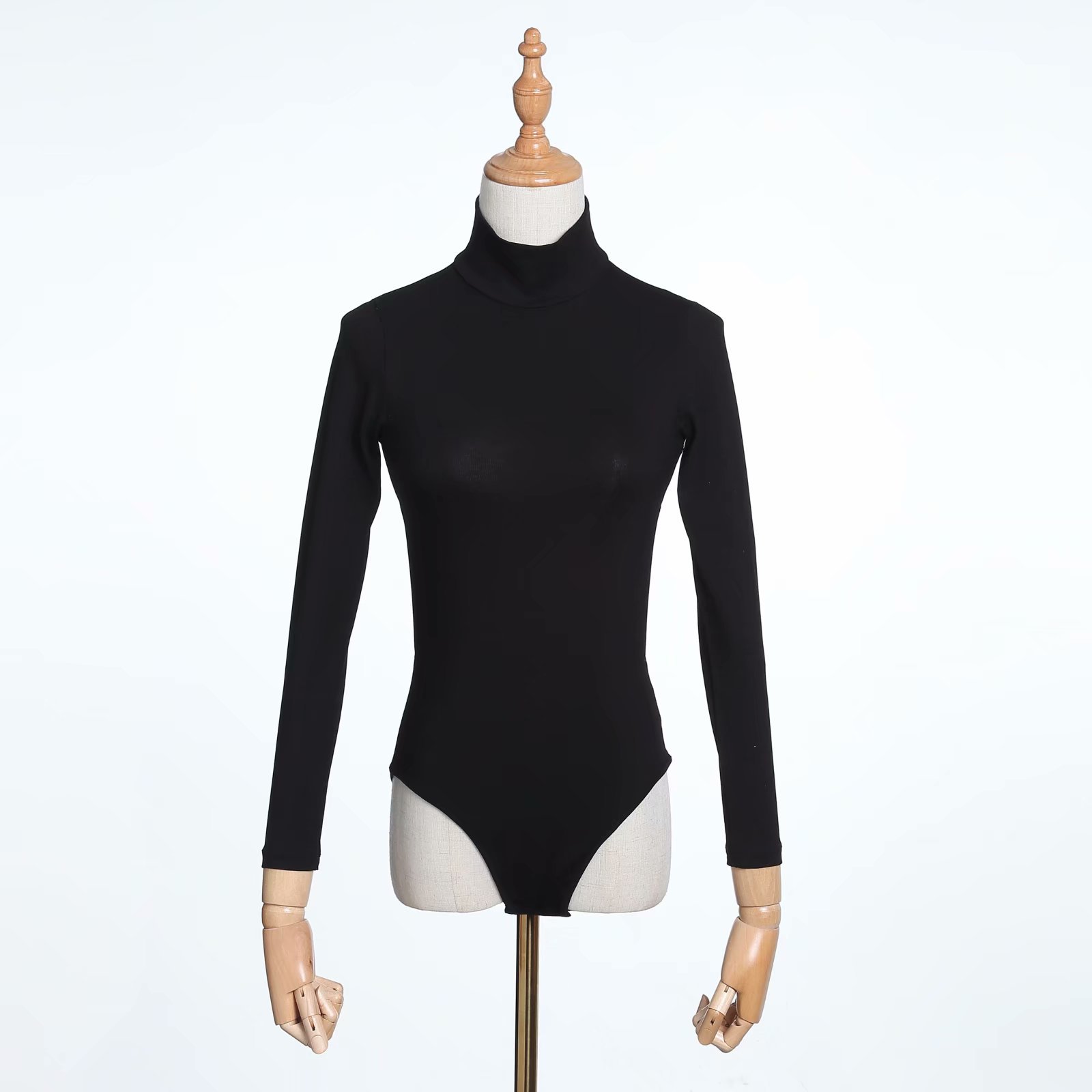 Bodycon body golf czarne body  – Turtleneck Bodysuit recenzja i cena