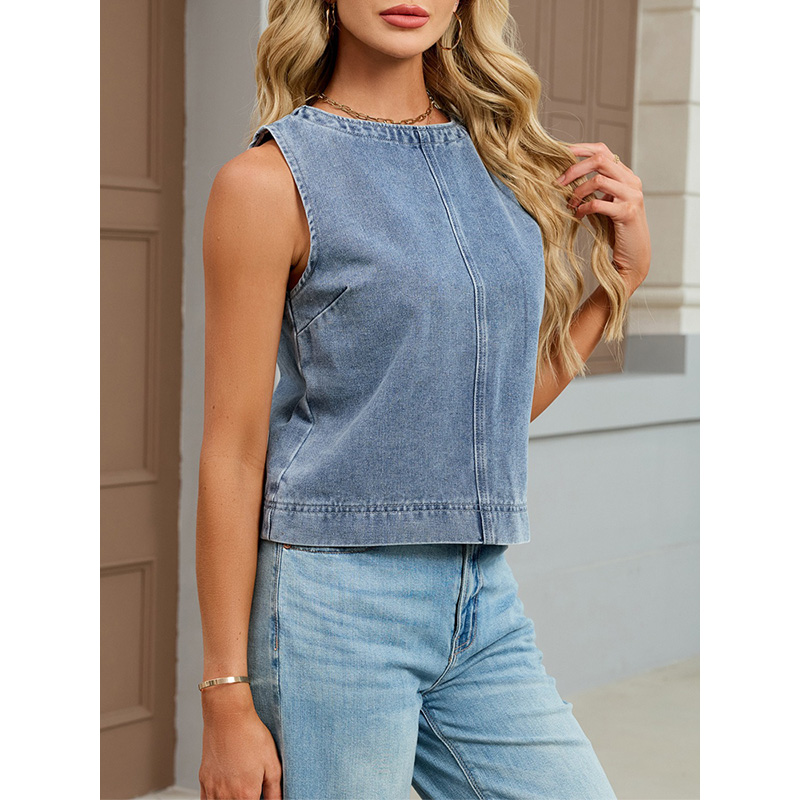 Benuynffy Casualowa Okrągła De – Women Fashion Vest recenzja i cena