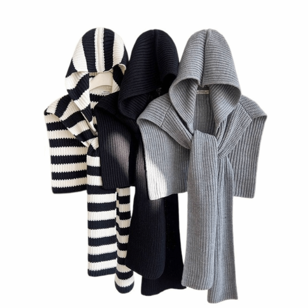 Szalik Oversize Dzianinowy Pon – Women'S Fashion Poncho recenzja i cena