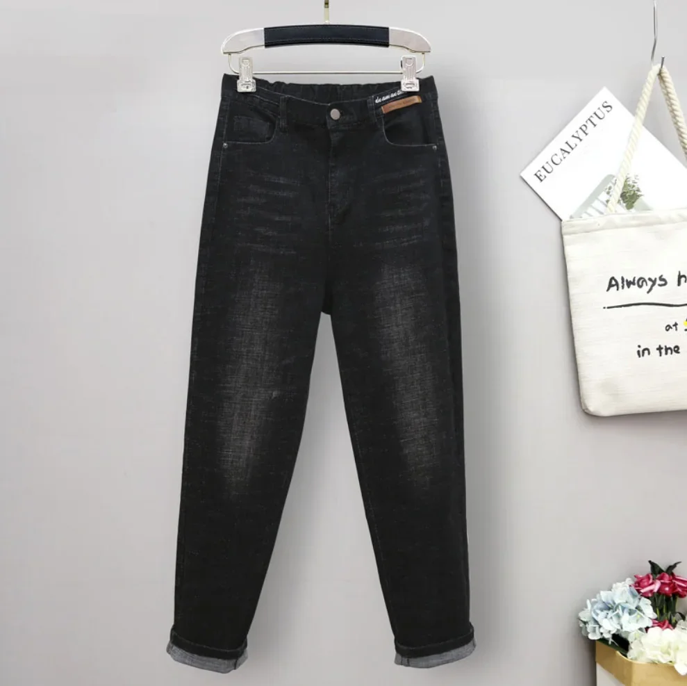 Wiosna jesień dżinsy w dużym r – Mom Jeans Women recenzja i cena