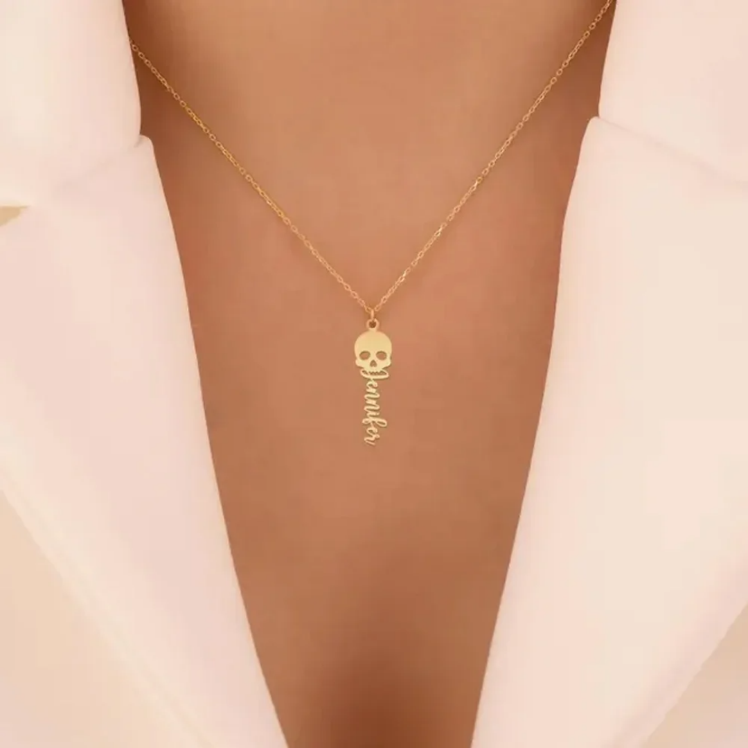 Naszyjnik z czaszką z możliwoś – Women'S Fashion Edgy recenzja i cena