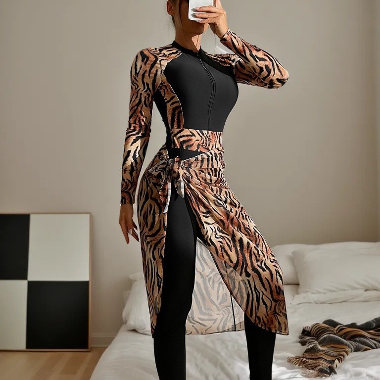 2026 Skromny muzułmański burki – Printed Wrap Skirt recenzja i cena