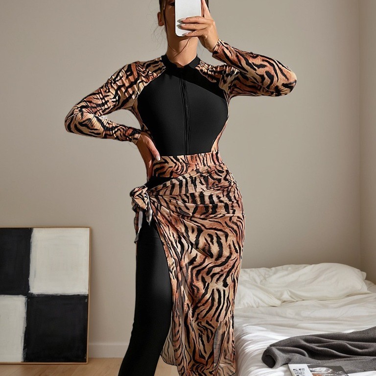 2026 Skromny muzułmański burki – Printed Wrap Skirt recenzja i cena